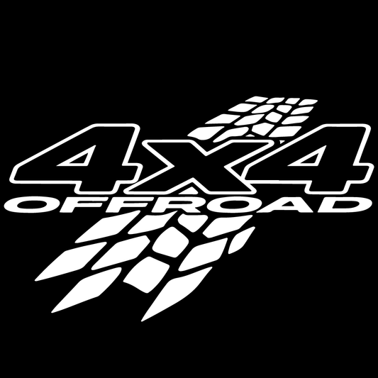 стикер лепенка за кола офф роуд 4х4 следи от гуми фолио за джип
