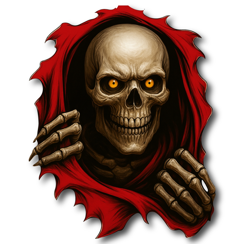 3D Стикер за Кола - Skull 004