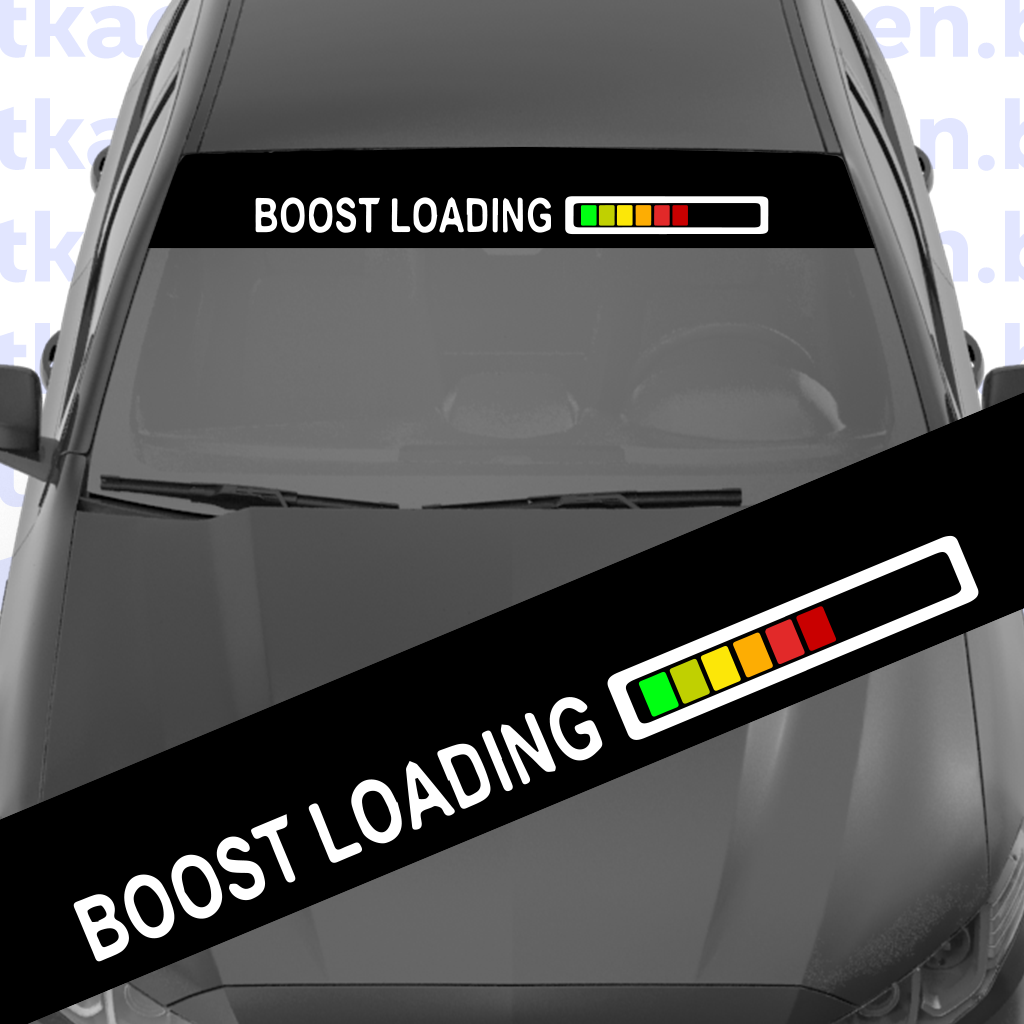 стикер фолио за предно стъкло сенник за кола boost loading тунинг турбо