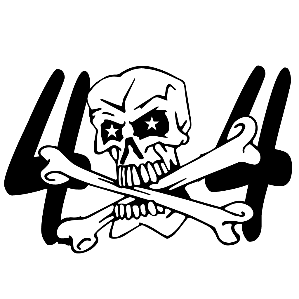 4x4 skull стикер за кола лепенка фолио