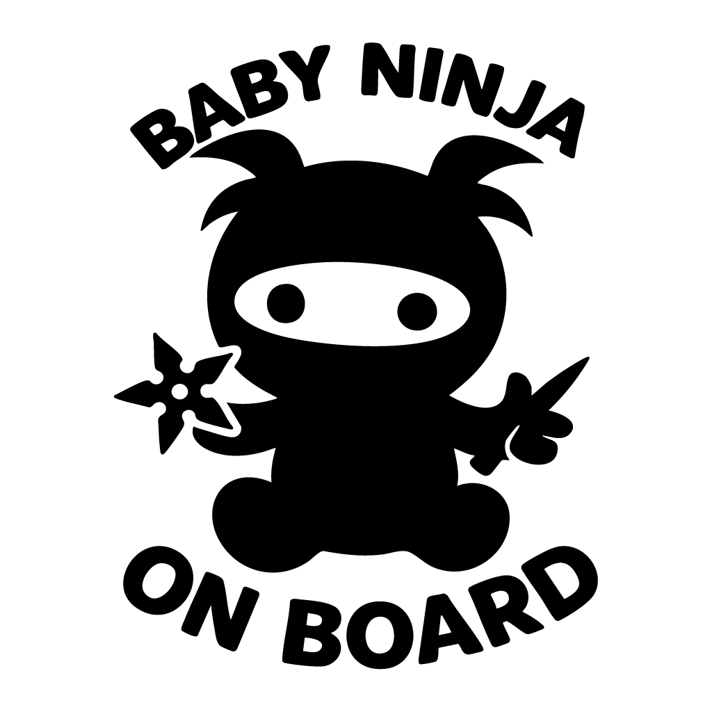 Стикер за автомобил - Baby Ninja on Board 2