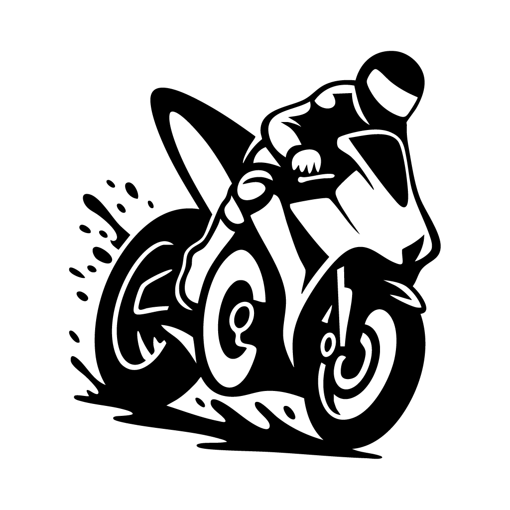 Стикер за автомобил - Biker / Мотор