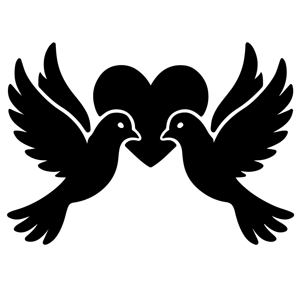 Стикер за автомобил - Dove Love