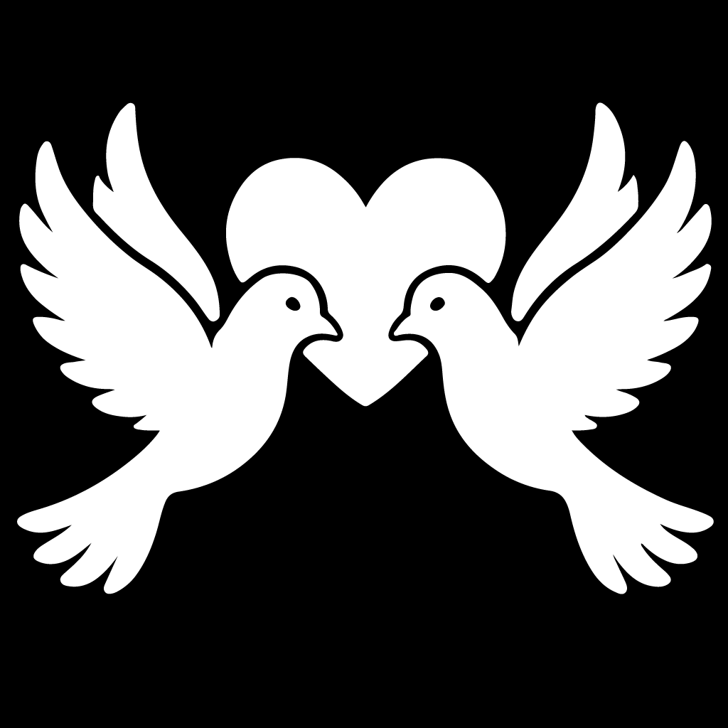 Стикер за автомобил - Dove Love