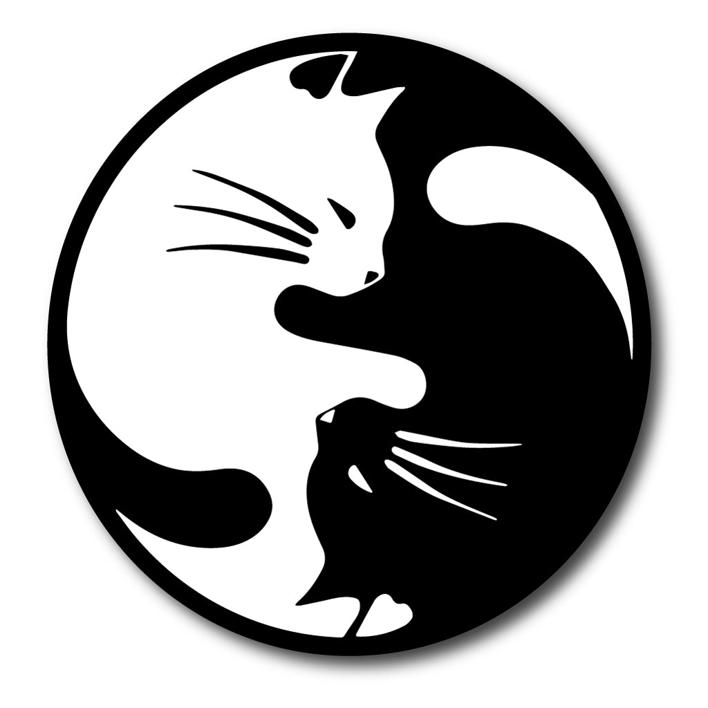 Ин-ян Котки стикер животни лепенка за кола стъкло фолио