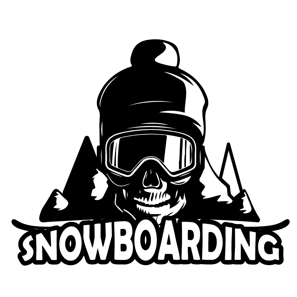 стикер лепенка за кола snowboarding