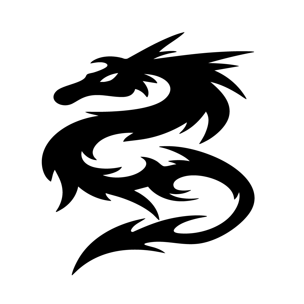 Стикер за автомобил - Tribal Дракон 001