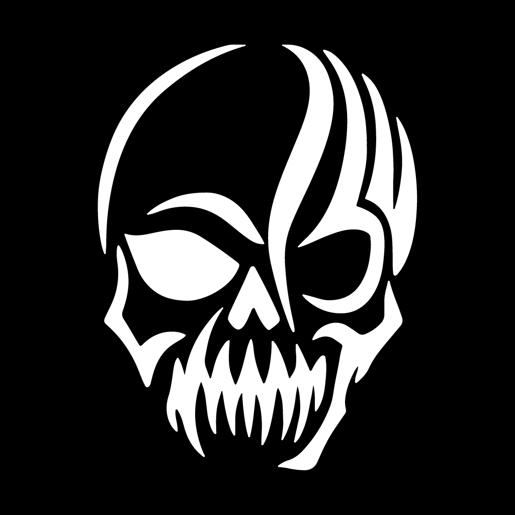 Стикер за автомобил - Tribal Skull