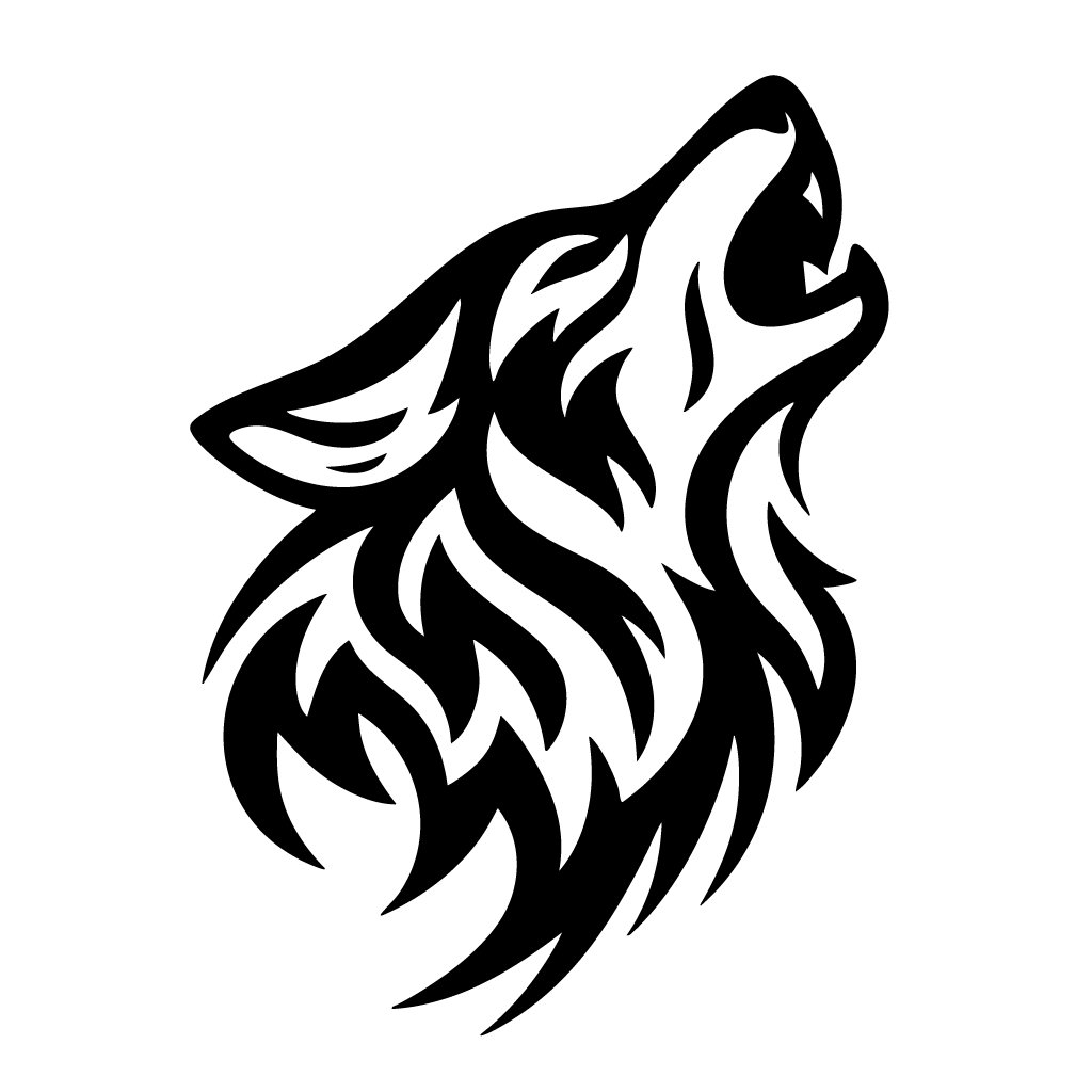 Стикер за автомобил - Tribal Вълк 002