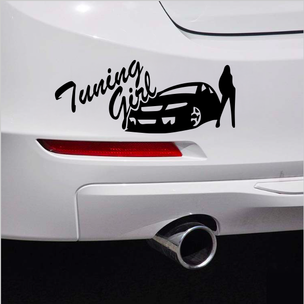 стикер за кола tuning girl лепенка фолио