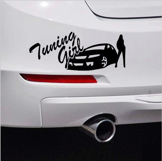 стикер за кола tuning girl лепенка фолио