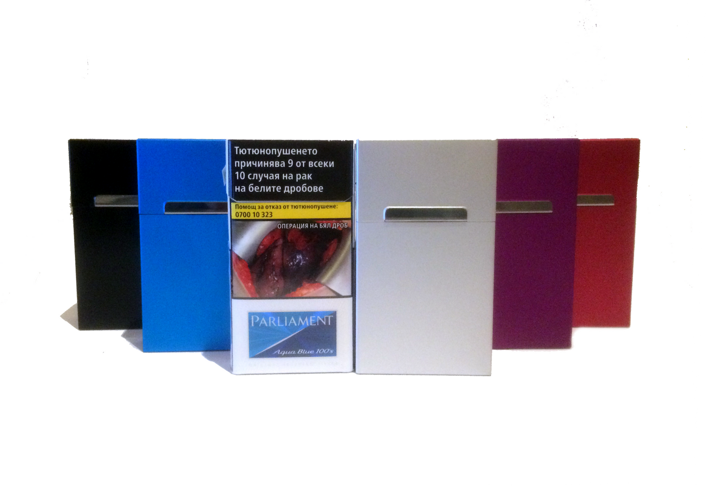 Алуминиева Кутия (табакера) за 100мм. Цигари - Лилава - Откачен.Бе