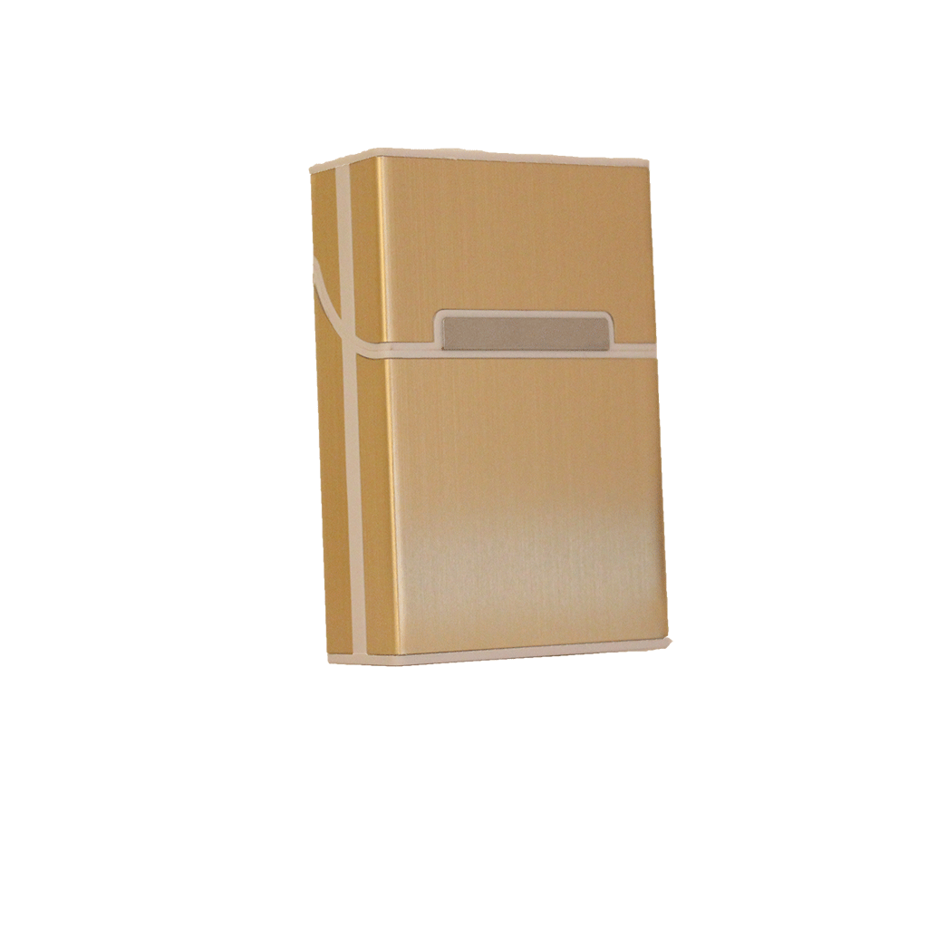 Алуминиева кутия за цигари - Златна - Откачен.Бе