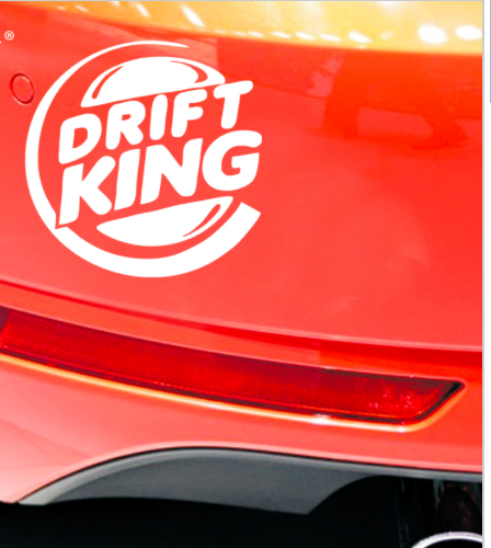 Стикер за автомобил - Drift King - Откачен.Бе