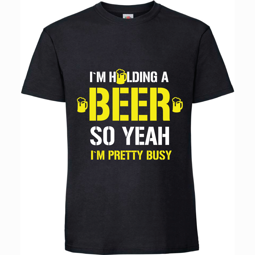 Тениска - I`m holding a BEER