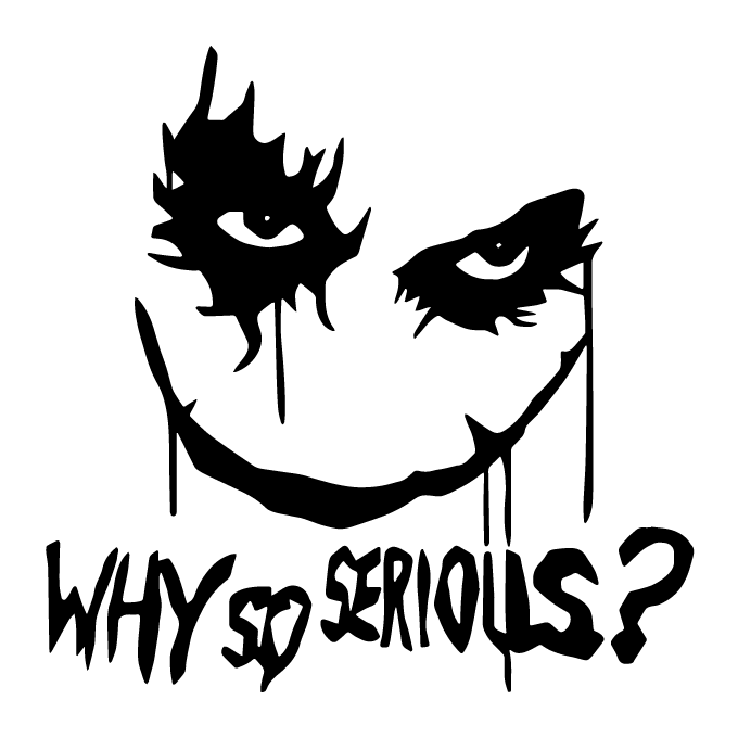 Стикер за автомобил - Why so serious?