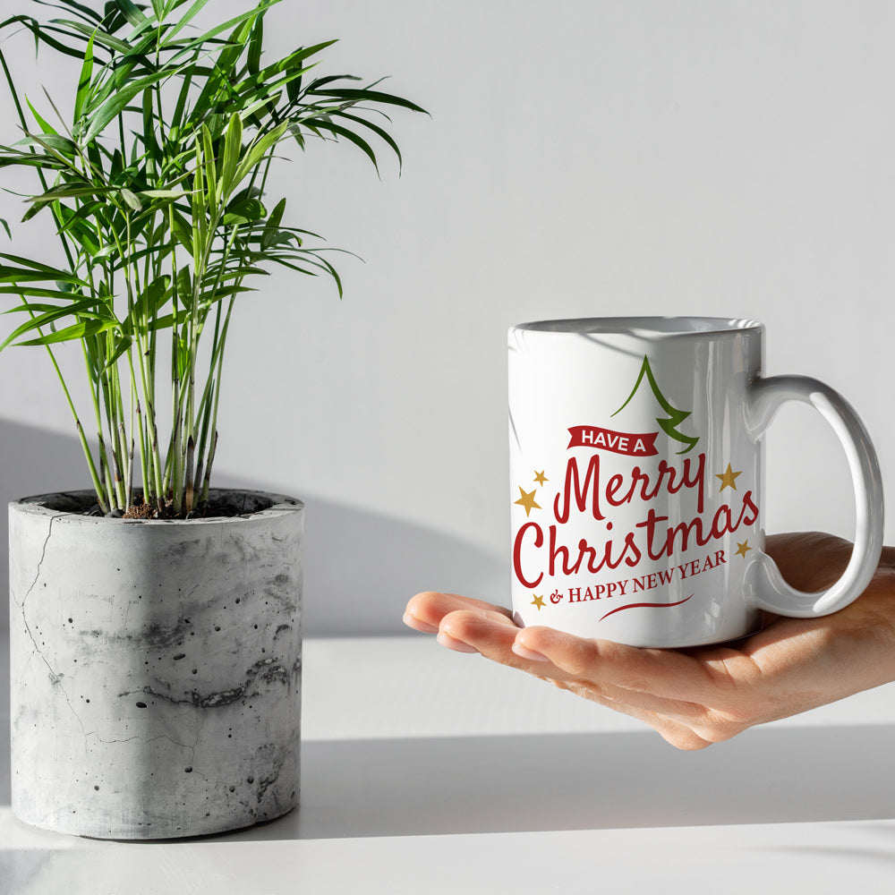 Коледна Керамична Чаша - Merry Christmas & Happy New Year