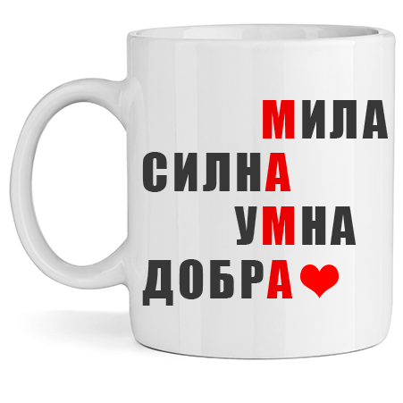 Керамична Чаша - Мила Мамо - Откачен.Бе
