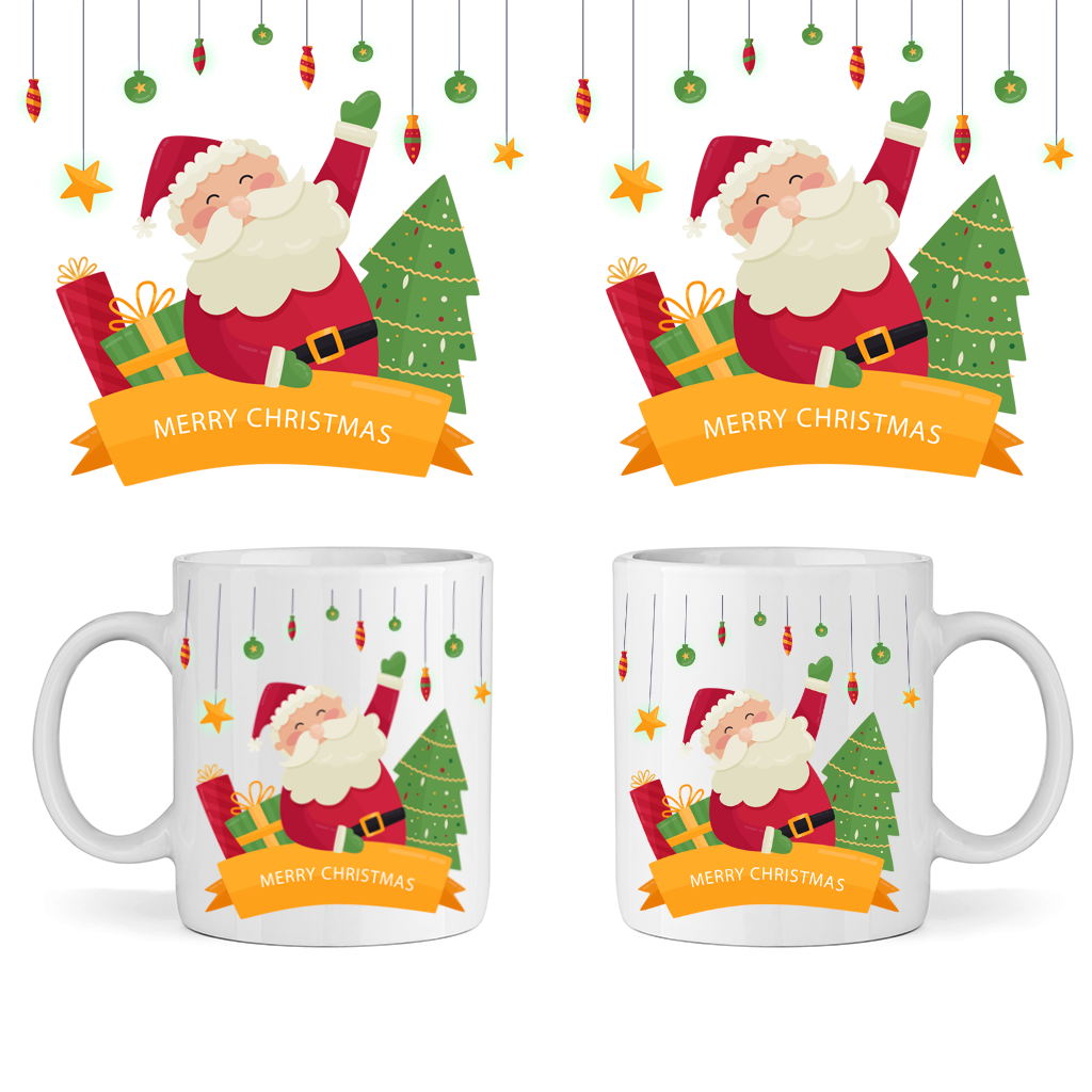 Коледна Керамична Чаша - Merry Christmas Santa Claus - Откачен.Бе