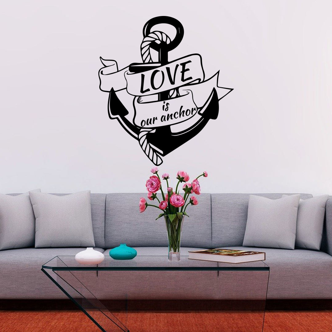love-is-our-anchor-stiker-za-stena1