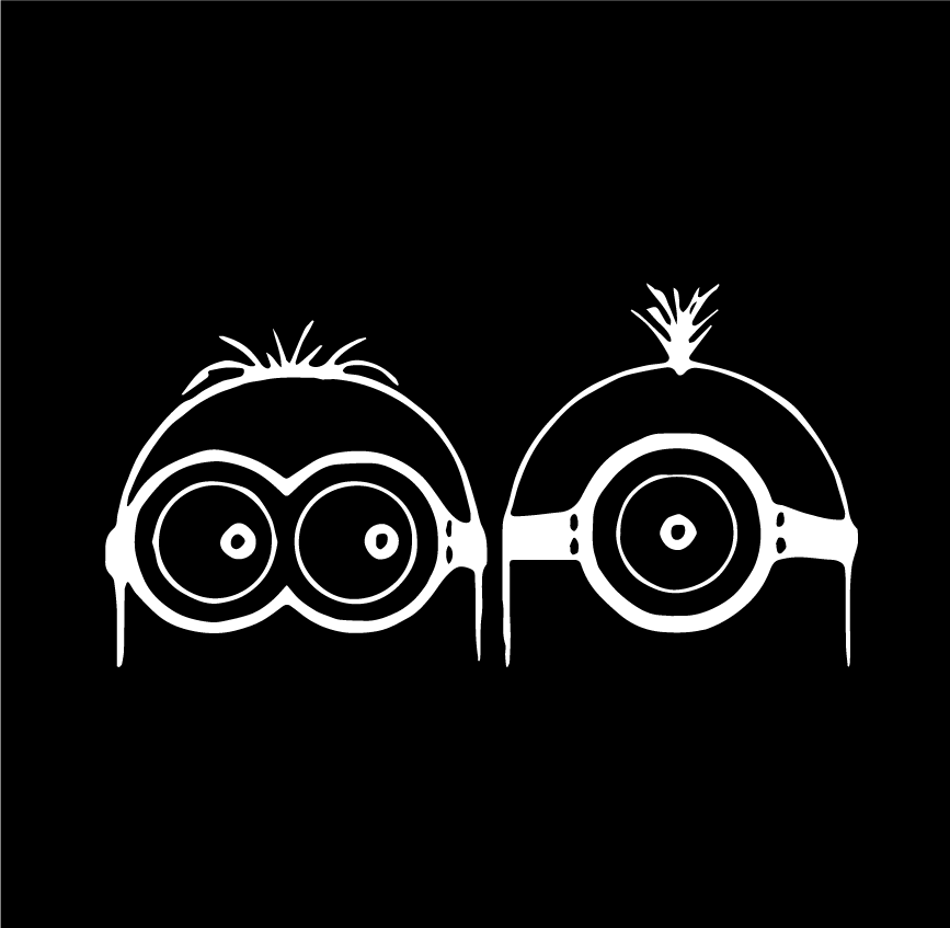 Стикер за автомобил - Minions - Откачен.Бе