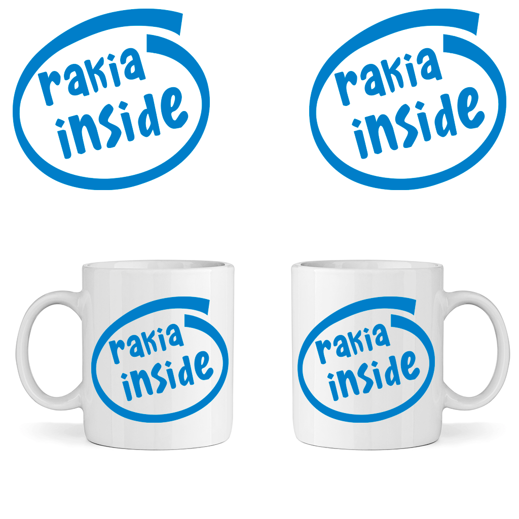 Керамична Чаша Rakia Inside - Откачен.Бе