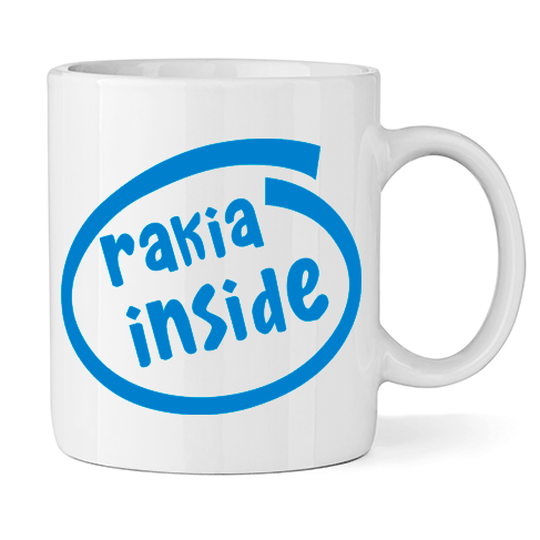 Керамична Чаша Rakia Inside - Откачен.Бе