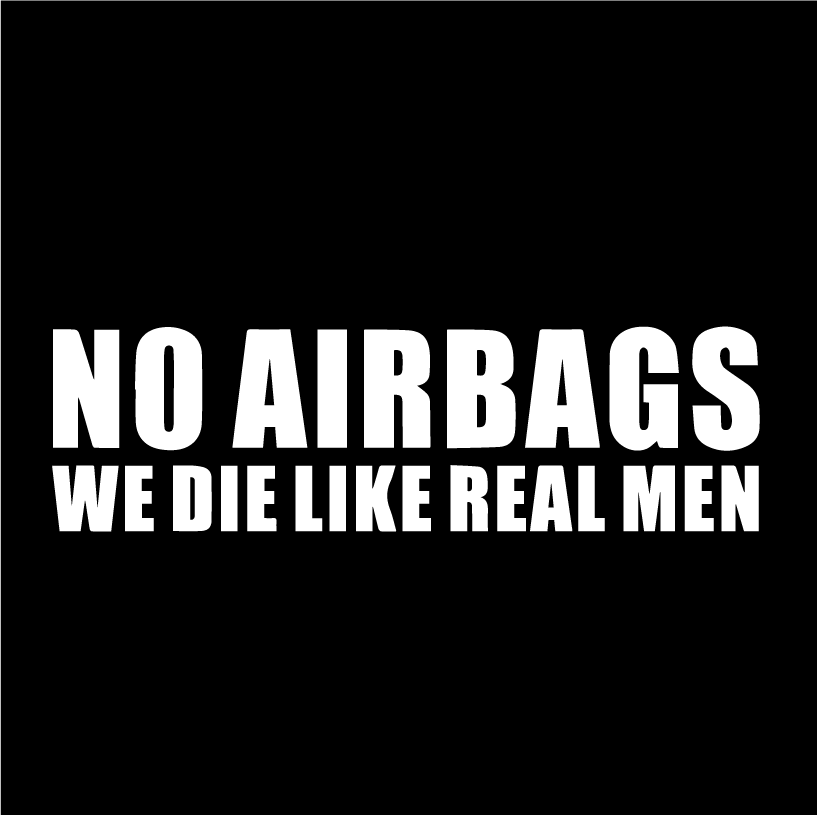 Стикер за автомобил - No Airbags - Откачен.Бе