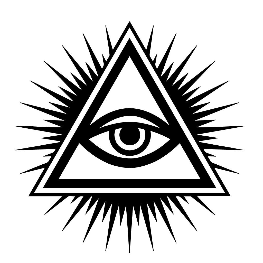 стикер лепенка за кола стъкло illuminati eye