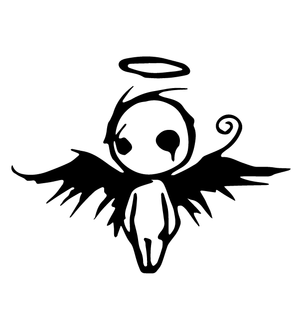 Стикер за автомобил - Angel - Откачен.Бе