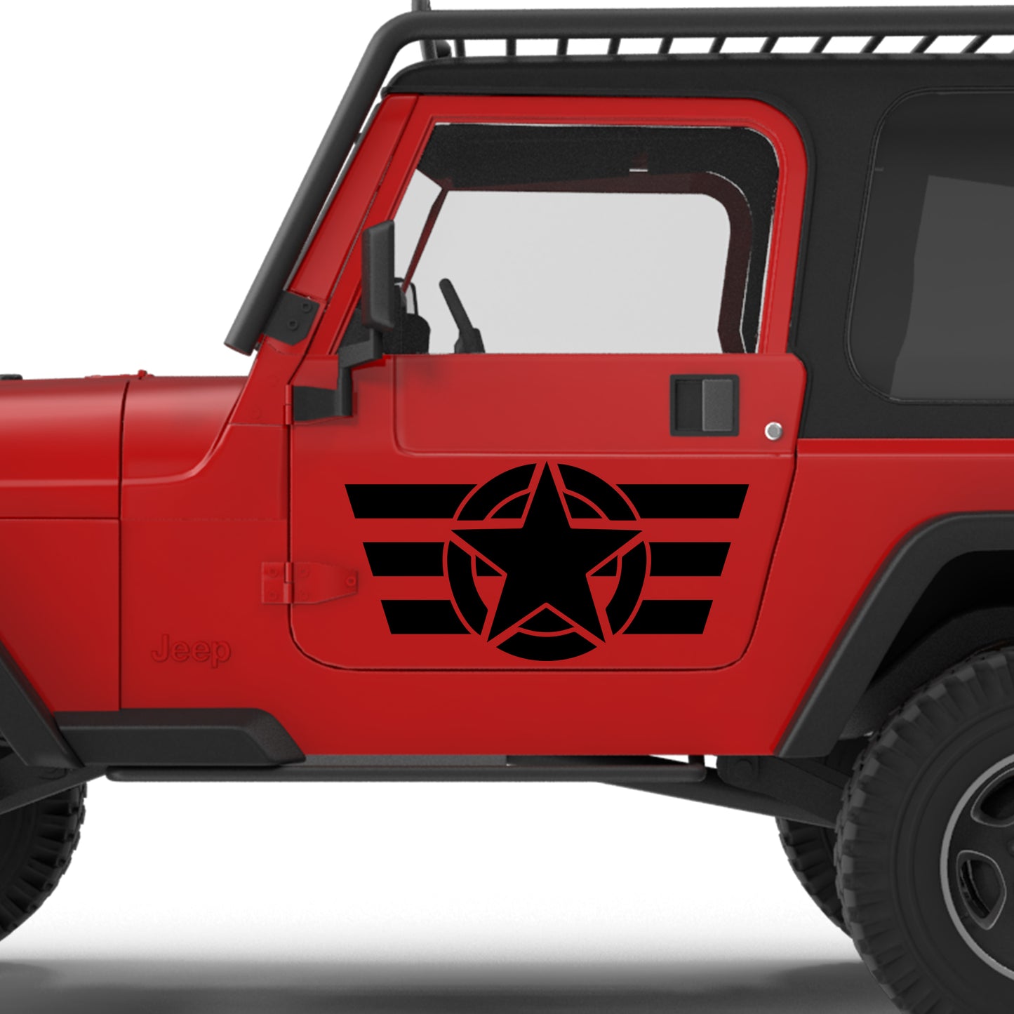 стикер лепенка за кола звезда army камо джип офроуд 4x4
