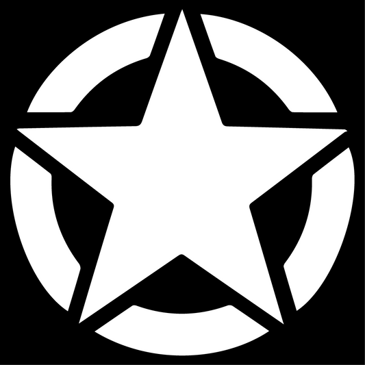 Стикер за автомобил - Army Star - Откачен.Бе