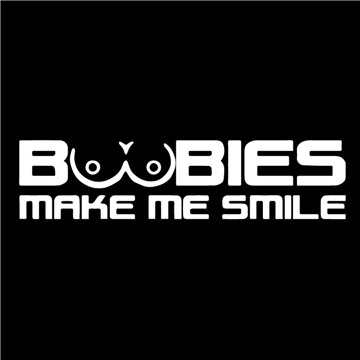 Стикер за автомобил - Boobies Make Me Smile - Откачен.Бе