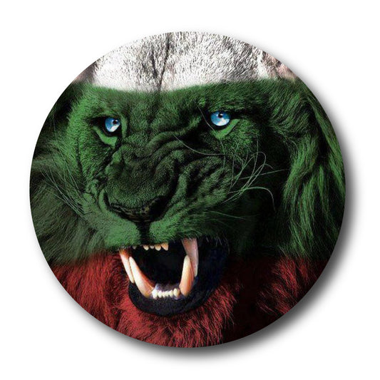 стикер лепенка фолио за стъкло лъв патриот знаме флаг България патриотичен