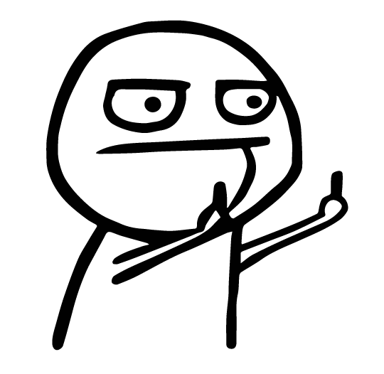 Стикер за автомобил - F*ck you - Откачен.Бе