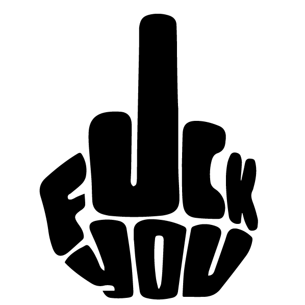 Стикер за автомобил - F*ck you - Откачен.Бе
