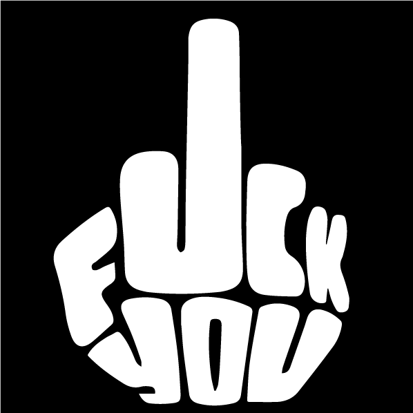 Стикер за автомобил - F*ck you - Откачен.Бе