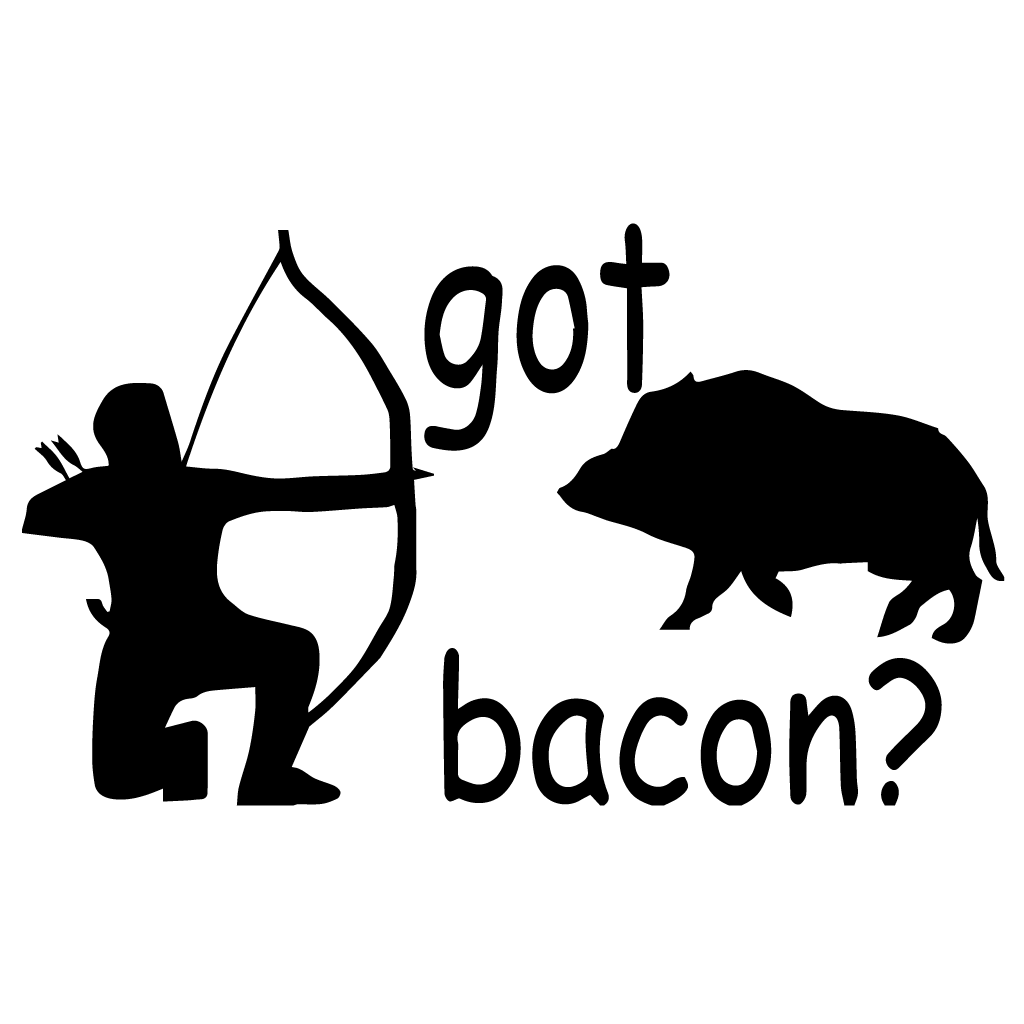 Стикер за автомобил - Got Bacon ? - Откачен.Бе