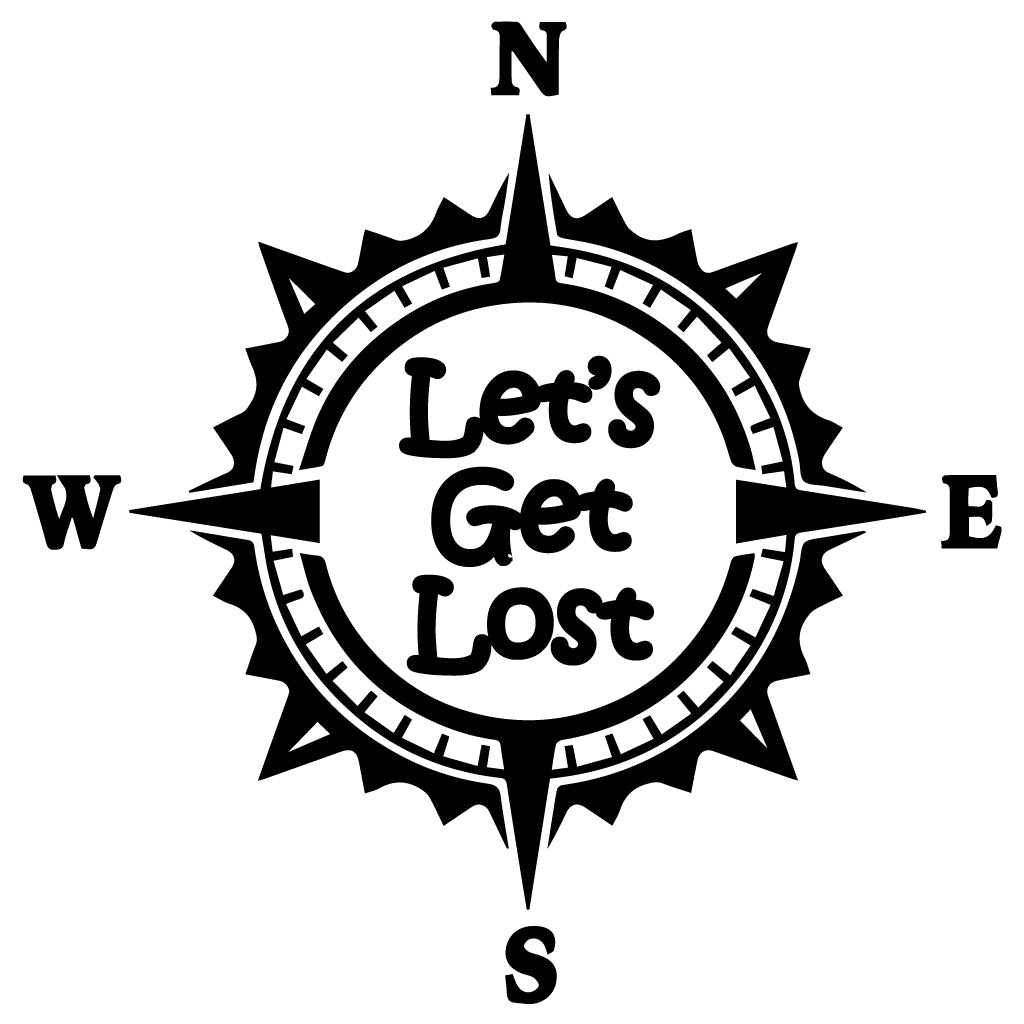стикер лепенка за кола Let's get lost 4x4 експлорер кемпер каравана фолио стъкло джип