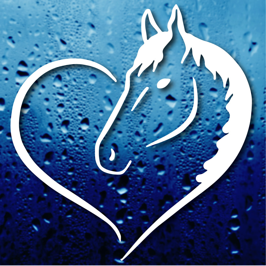 Стикер за автомобил - Love Horses