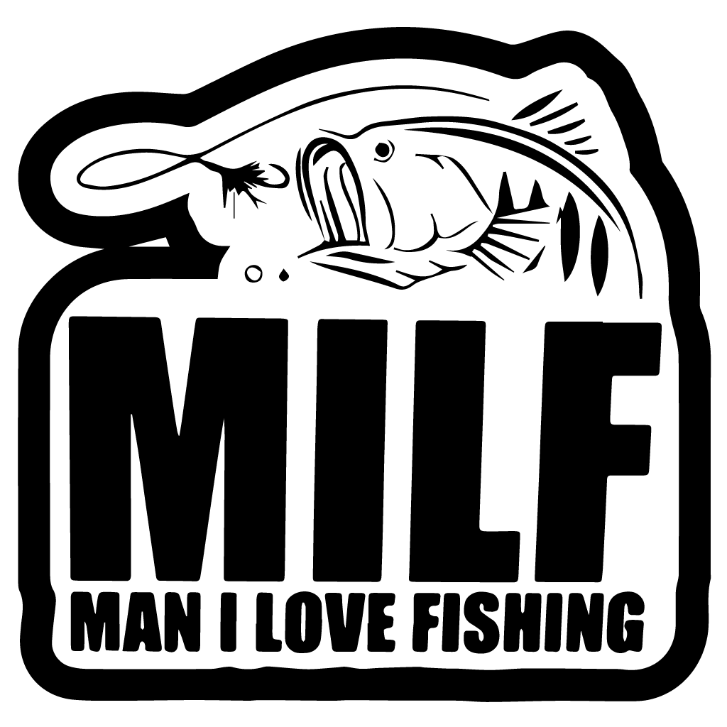 Стикер за автомобил - I Love Fishing - Откачен.Бе
