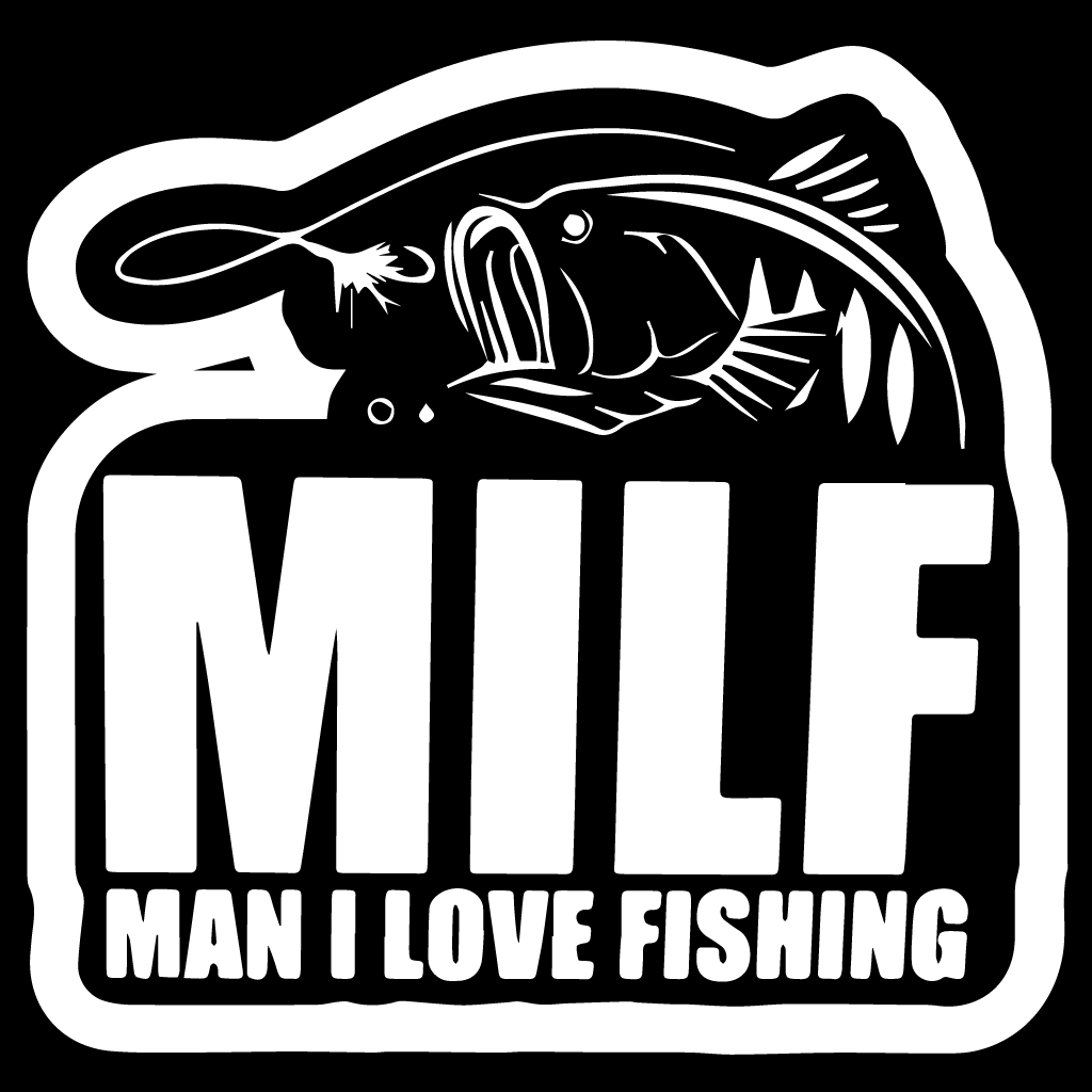 Стикер за автомобил - I Love Fishing - Откачен.Бе