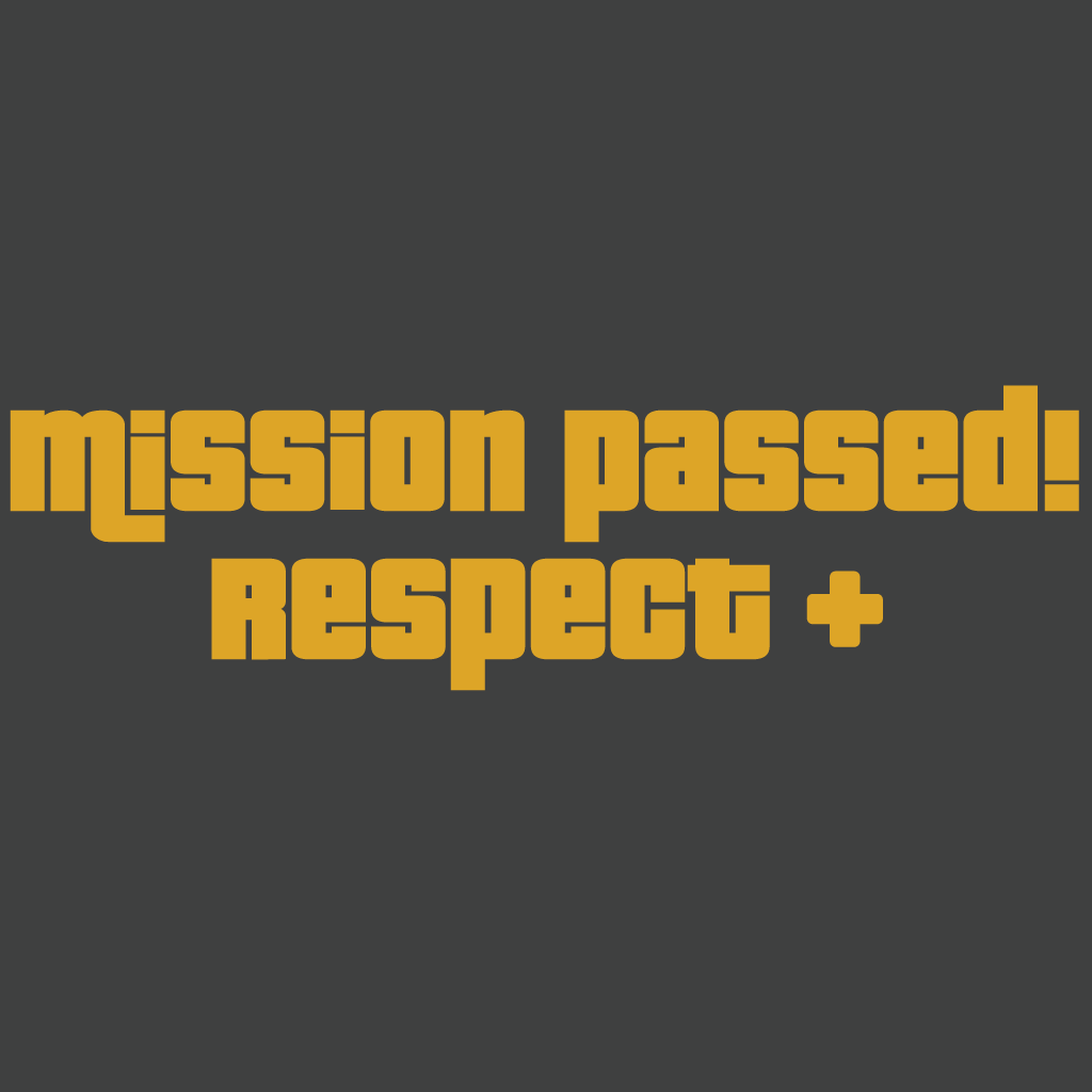 лепенка за кола gta mission passed фолио