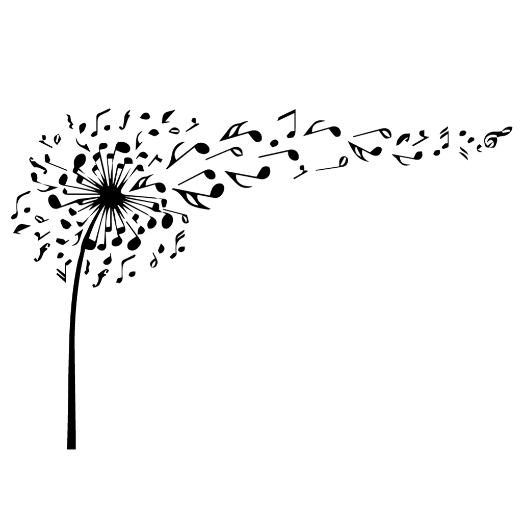 Стикер за стена - Musical Dandelion