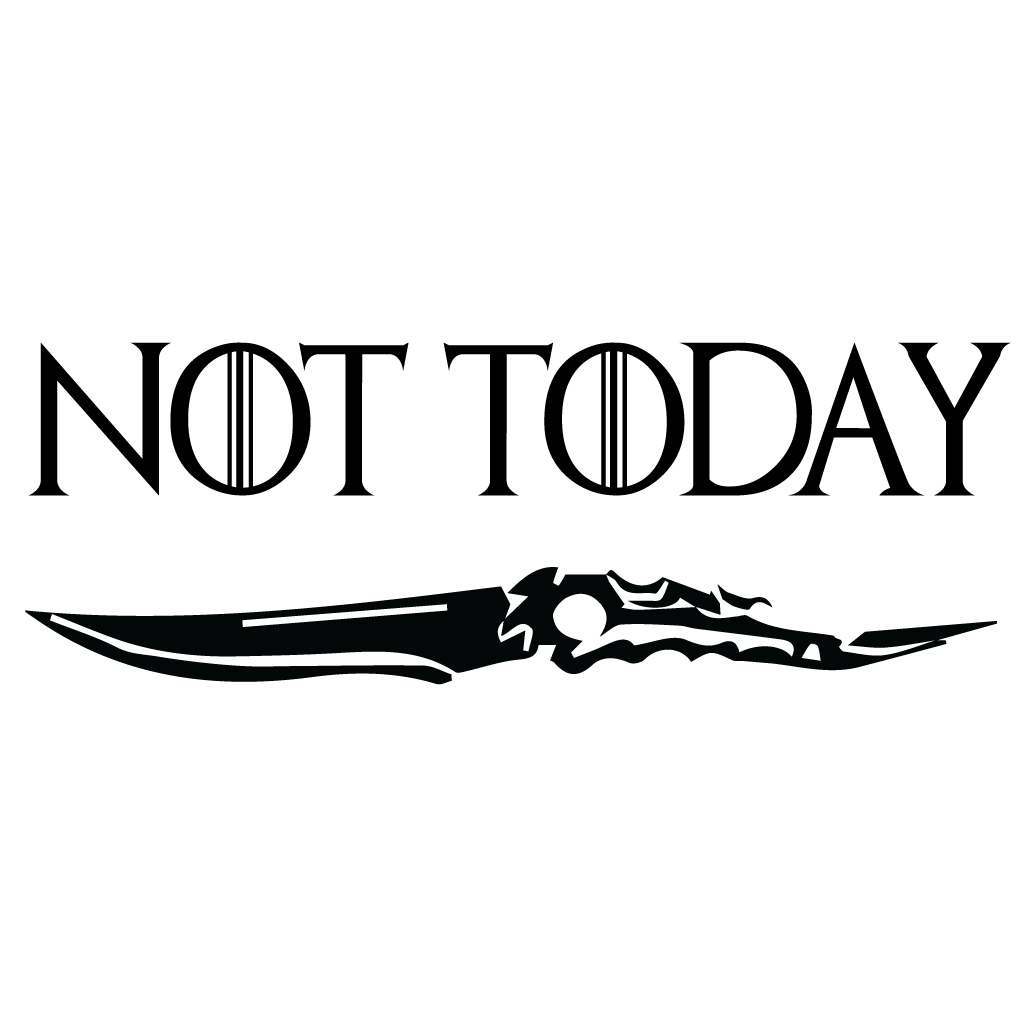 Стикер за автомобил - Not Today - Откачен.Бе