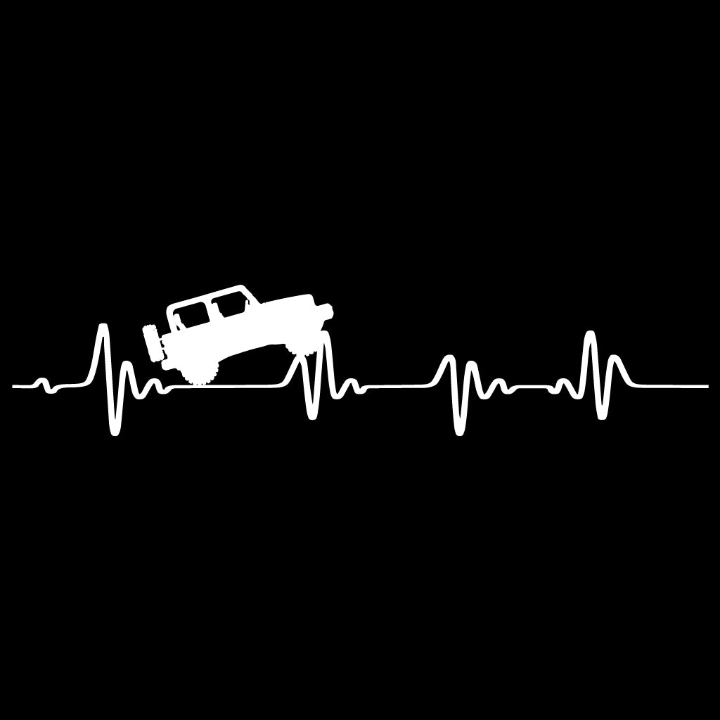 стикер лепенка за кола офроуд пулс offroad pulse кардиограма фолио стъкло джип