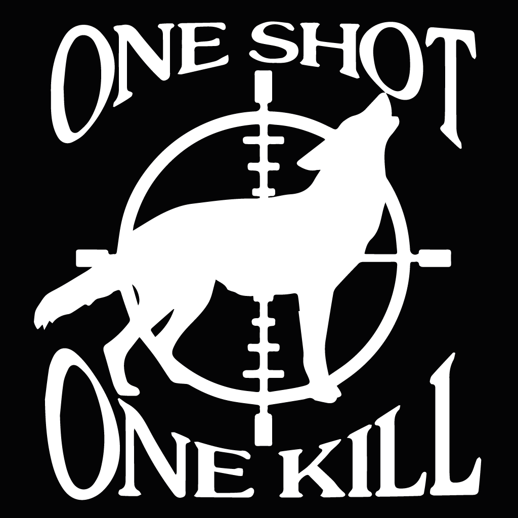 Стикер за автомобил - One Shot One Kill - Откачен.Бе
