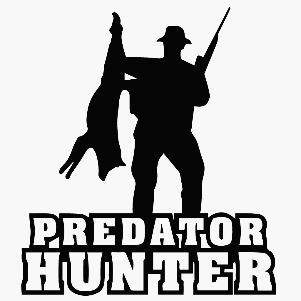 Стикер за автомобил - Predator Hunter - Откачен.Бе
