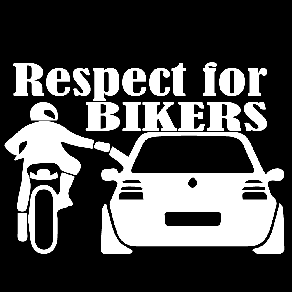 Стикер за автомобил - Respect for Bikers 3