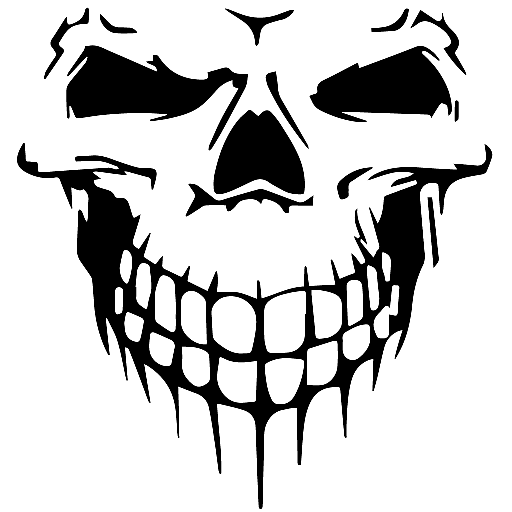 Стикер за автомобил - Skull 002 - Откачен.Бе